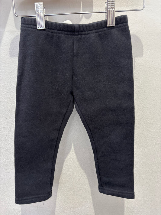 Black fleece lined leggings 24m