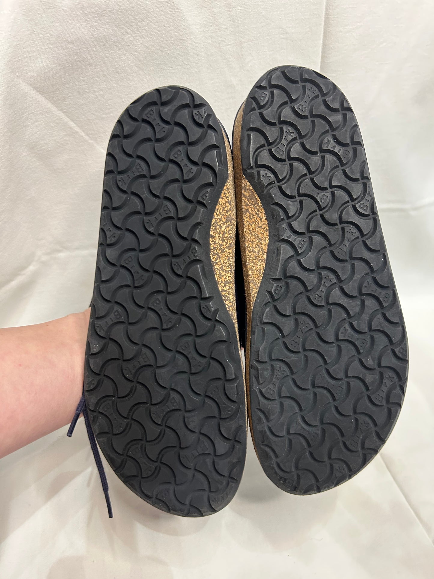 Y3 Birkenstock blue shoes