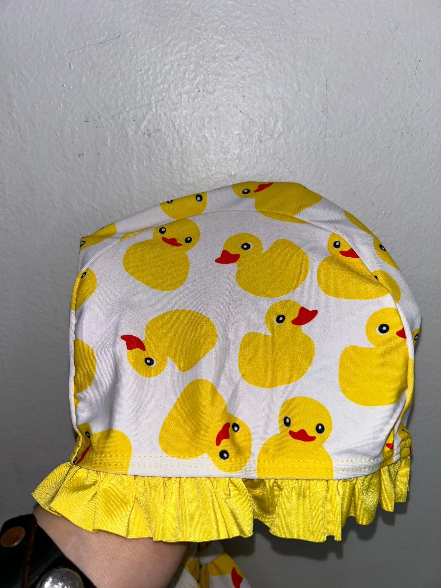 Ducks swimsuit 3y (matching cap)