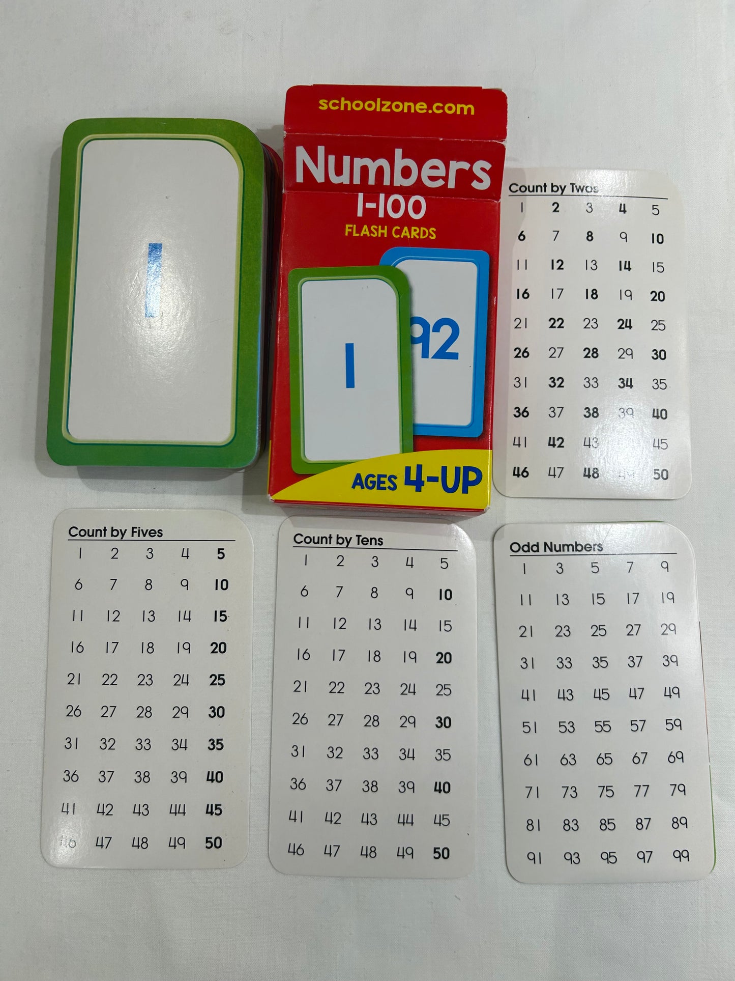 Alphabet and number flash cards set