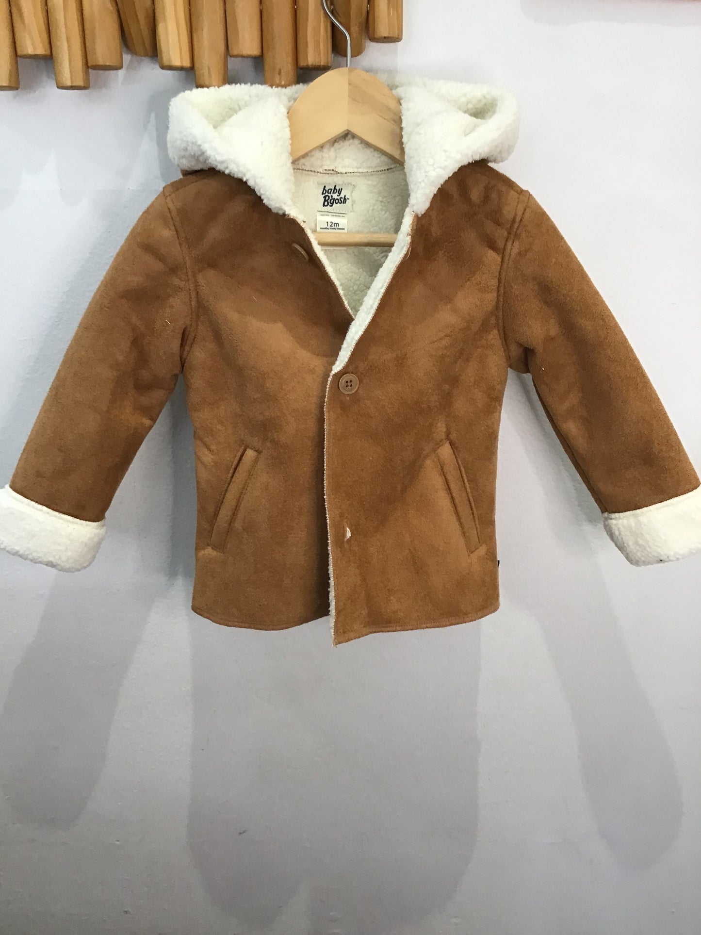 Suede coat 12m
