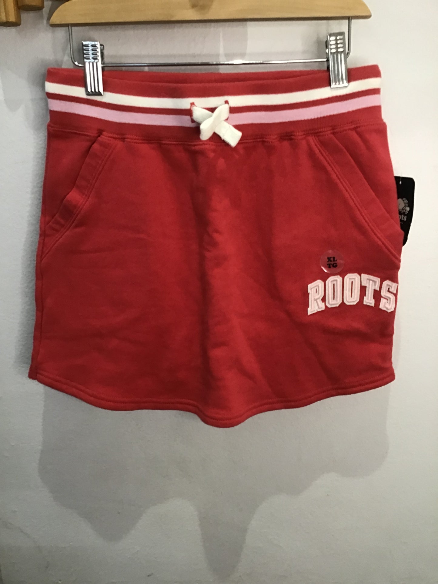 Roots red skirt 11-12y NEW