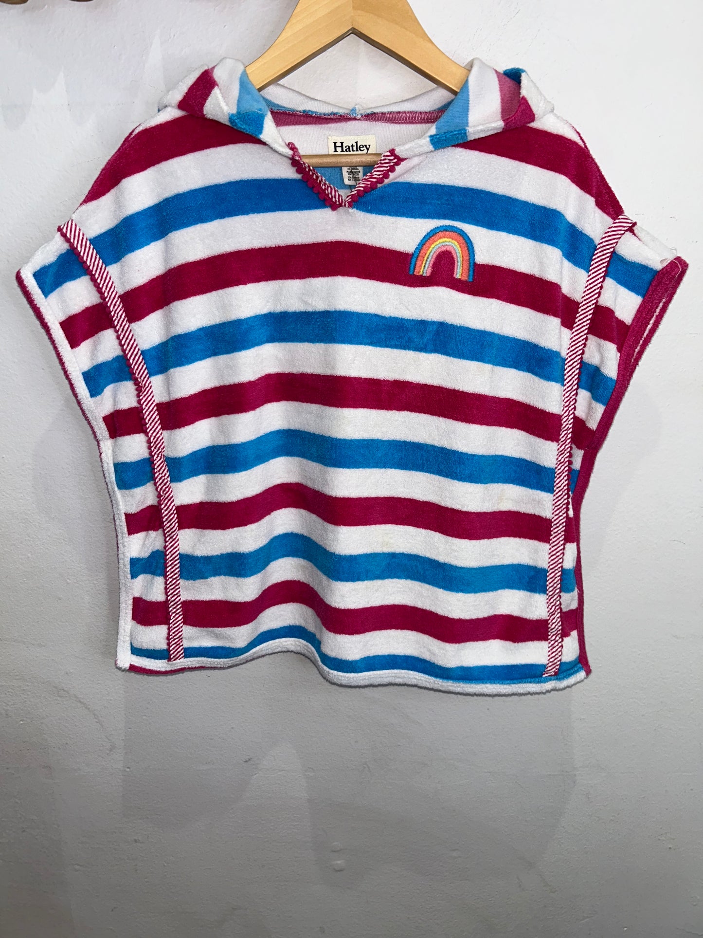 Hatley striped pull-on towel 2-4y