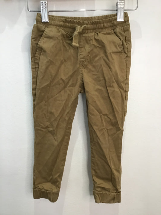 Dark brown chino joggers 2y