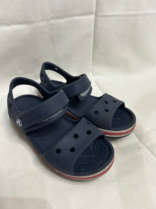 C11 navy Croc sandals