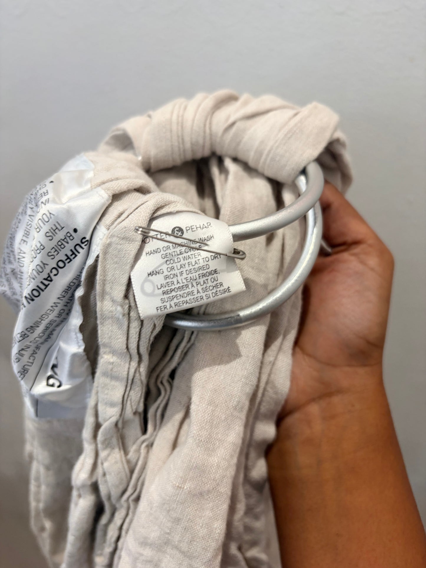 Light grey linen sling