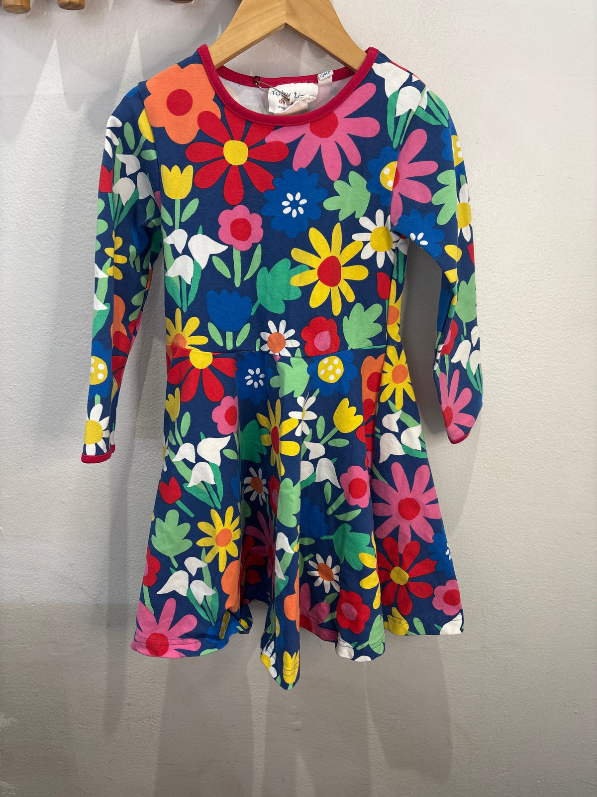 Toby Tiger floral dress 3-4y