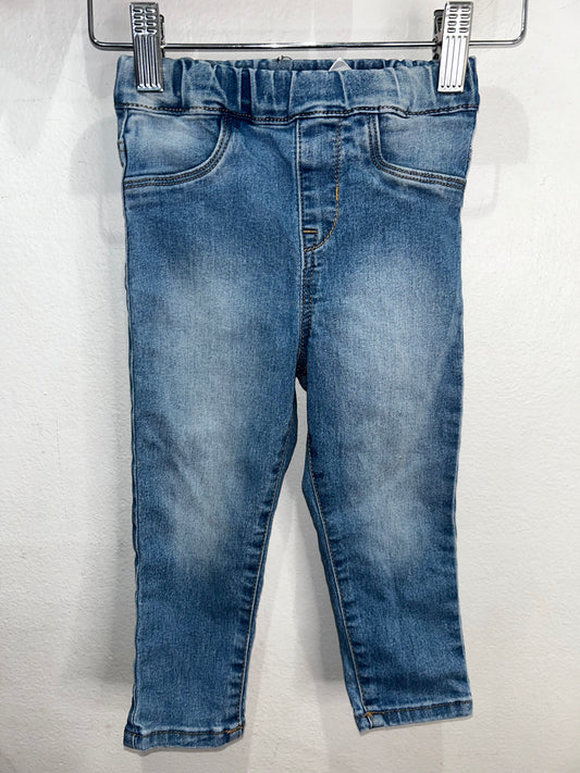 Light wash pullon jeggings 18-24m
