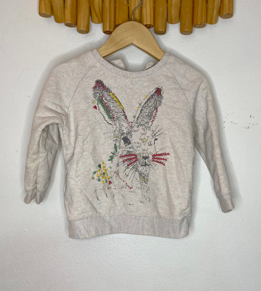 Embroidered bunny pullover 12-18m