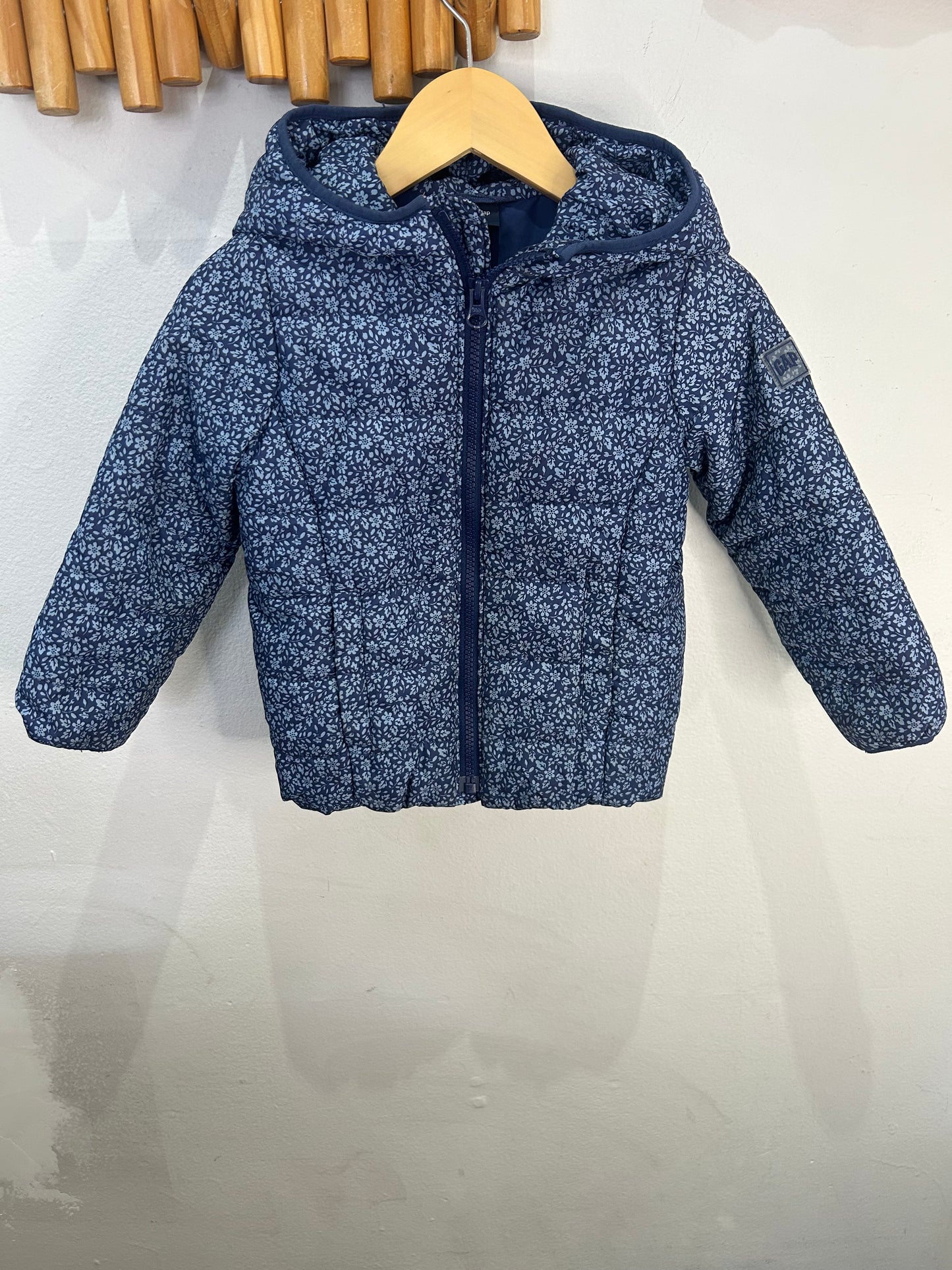 Floral lightweight puffer jacket 4y