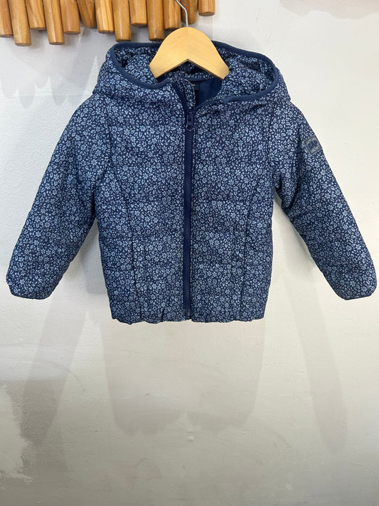 Floral lightweight puffer jacket 4y
