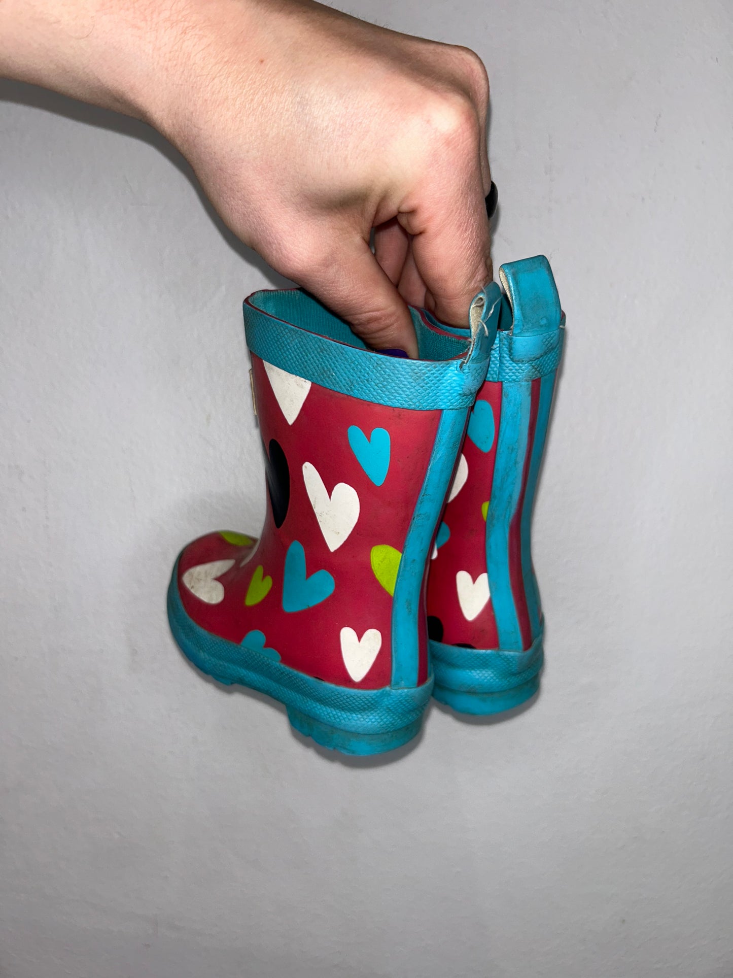 C4 Hatley hearts rainboots