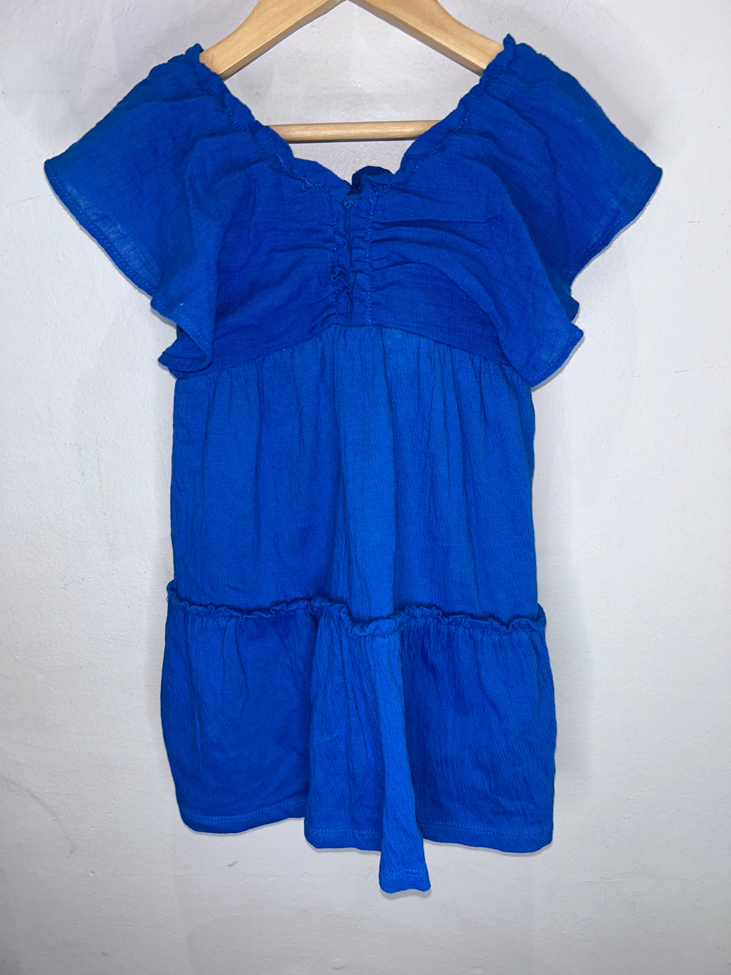Blue bow minidress 5y