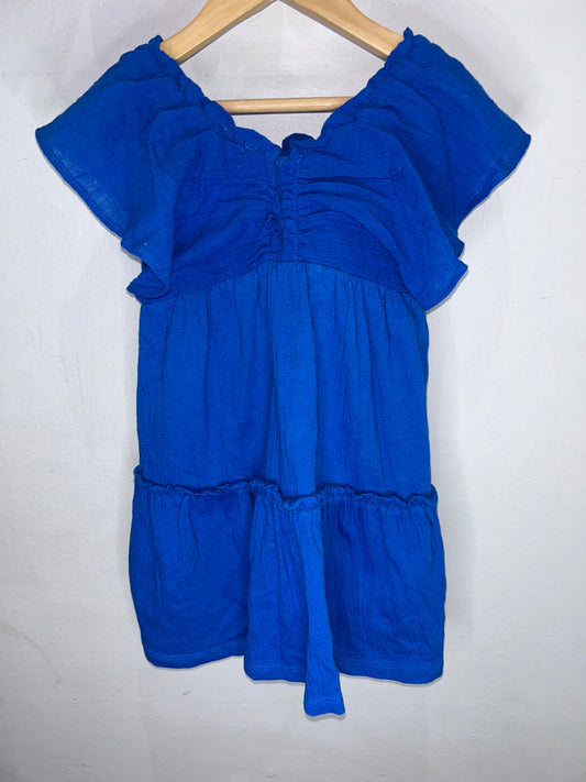 Blue bow minidress 5y
