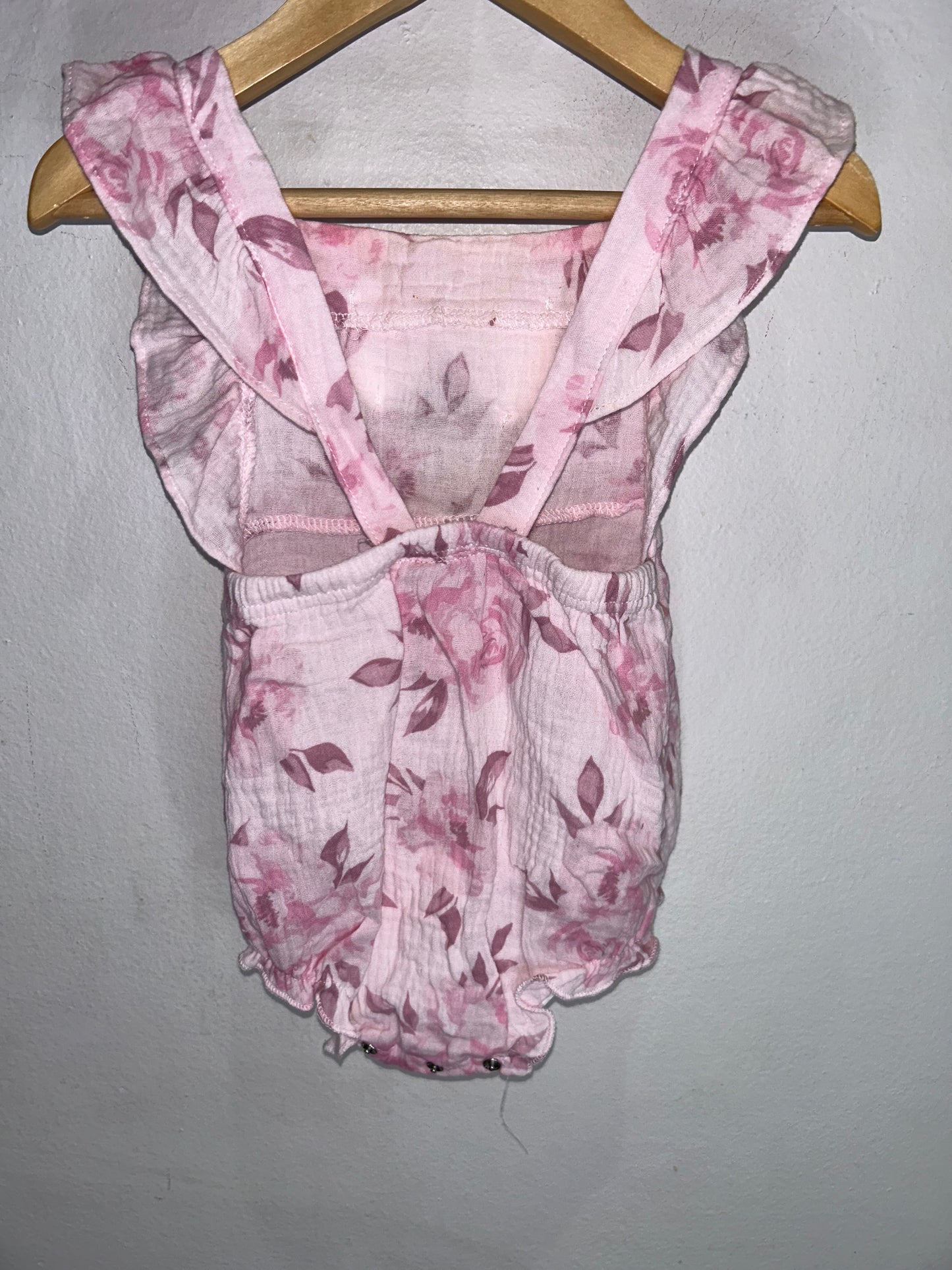 Emily & Oliver Pink Romper 3-6m