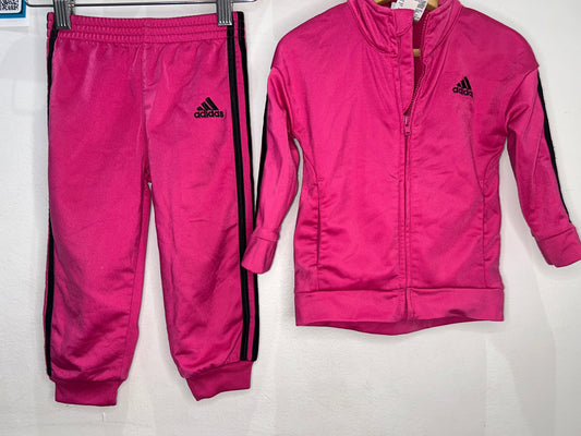 Adidas pink track suit 18m
