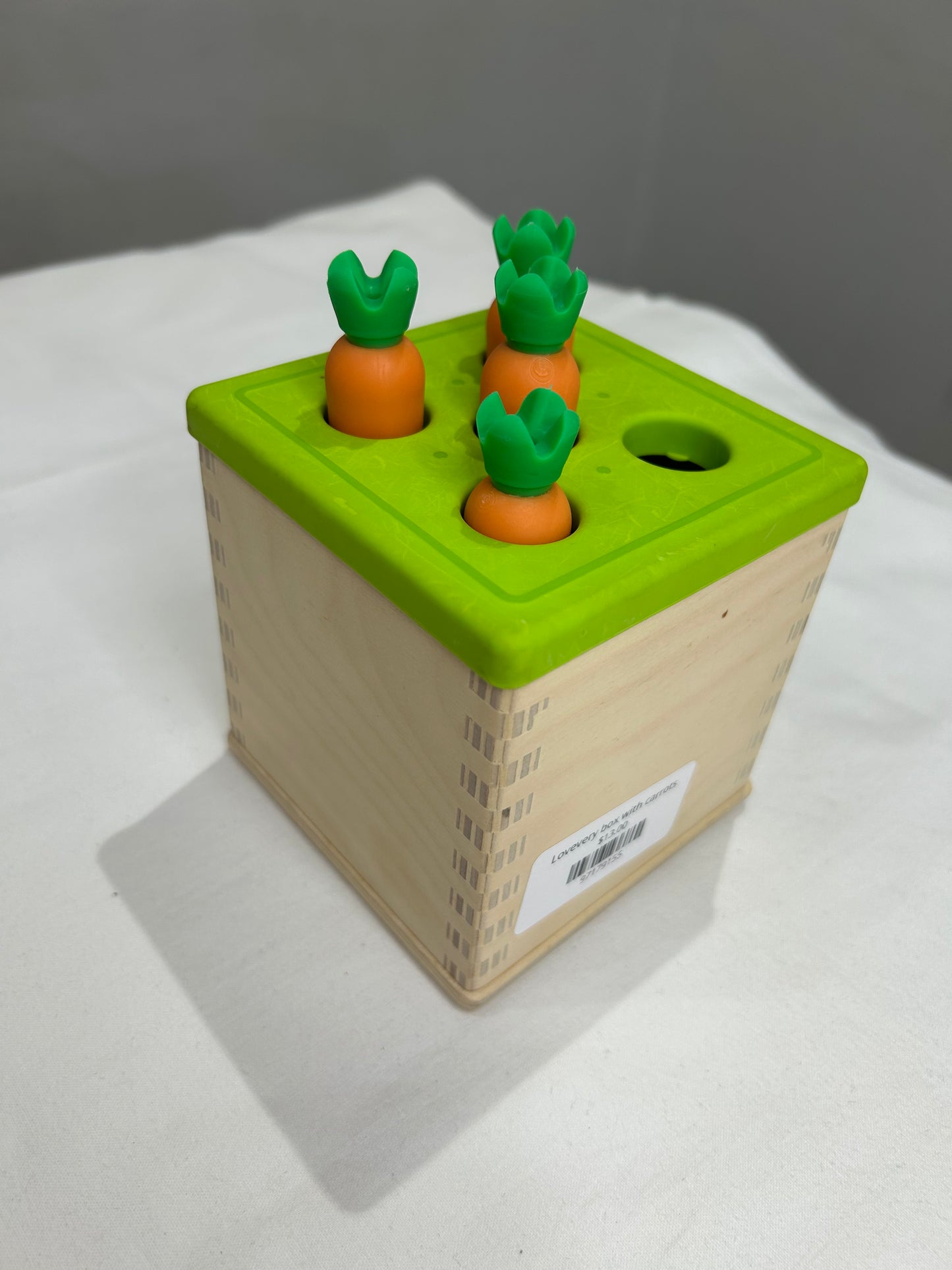 Lovevery box with carrots