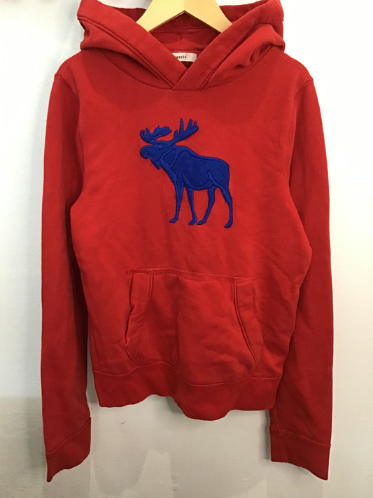 Hoode red Abercombie moose 12y