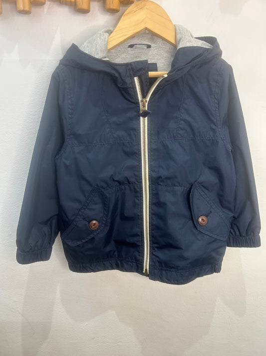 Navy rain jacket 3y