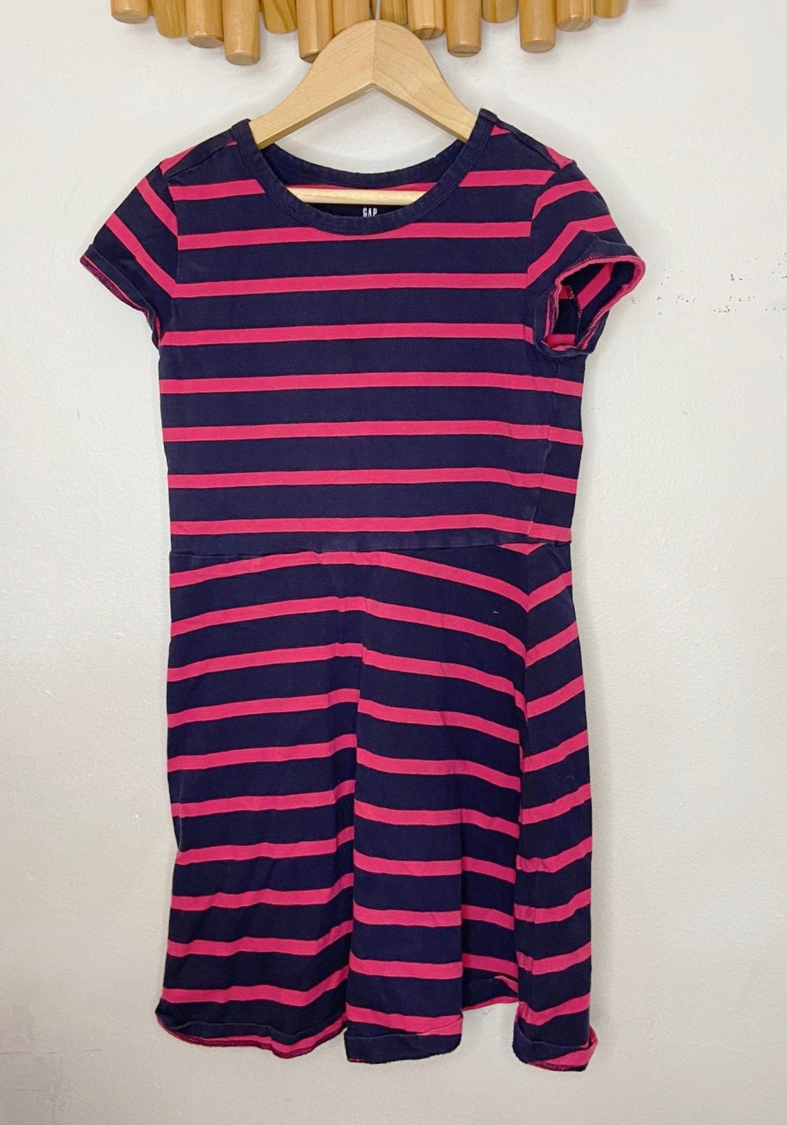 Pink stripes dress 8y