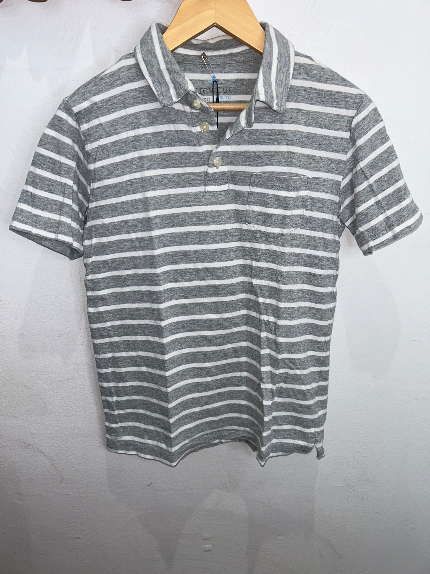 Stripes collared tee 8-10y