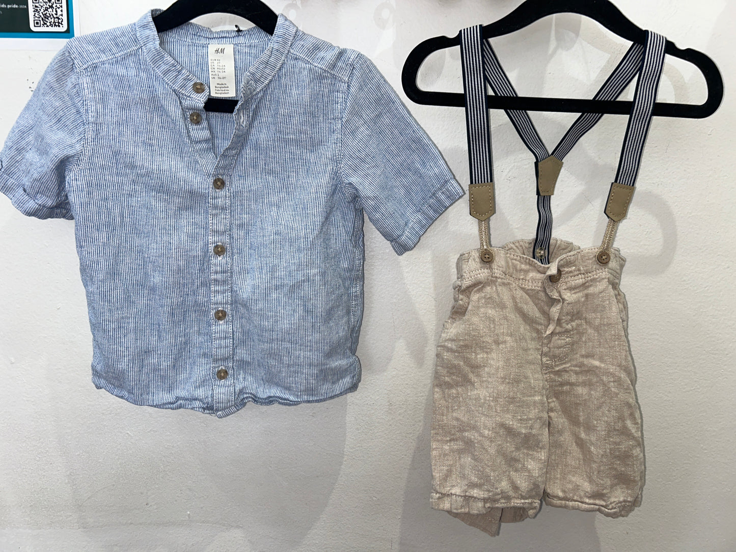 Fancy shorts set 18-24m