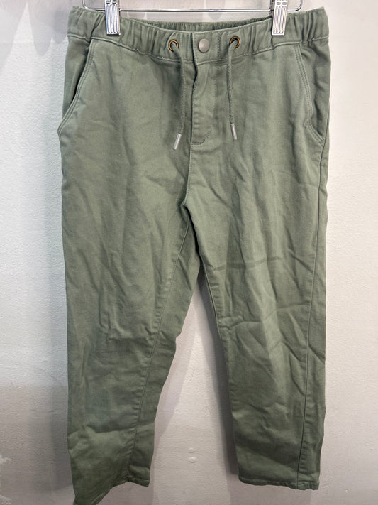 Sage green pull-on pants 10y