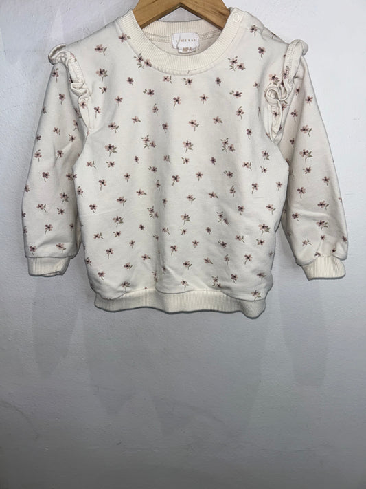Jamie Kay floral sweater 2y