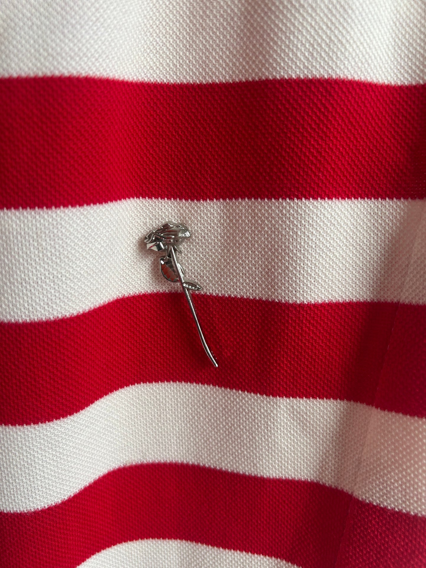 Red stripe boxy vest XS/S