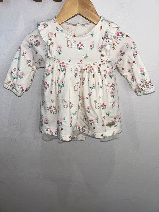 Souris Mini bunnies dress 3-6m