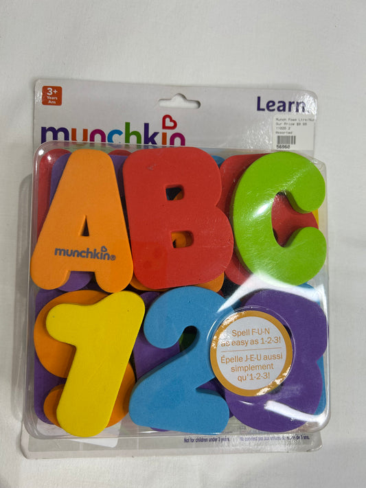Munchkin foam letters NEW