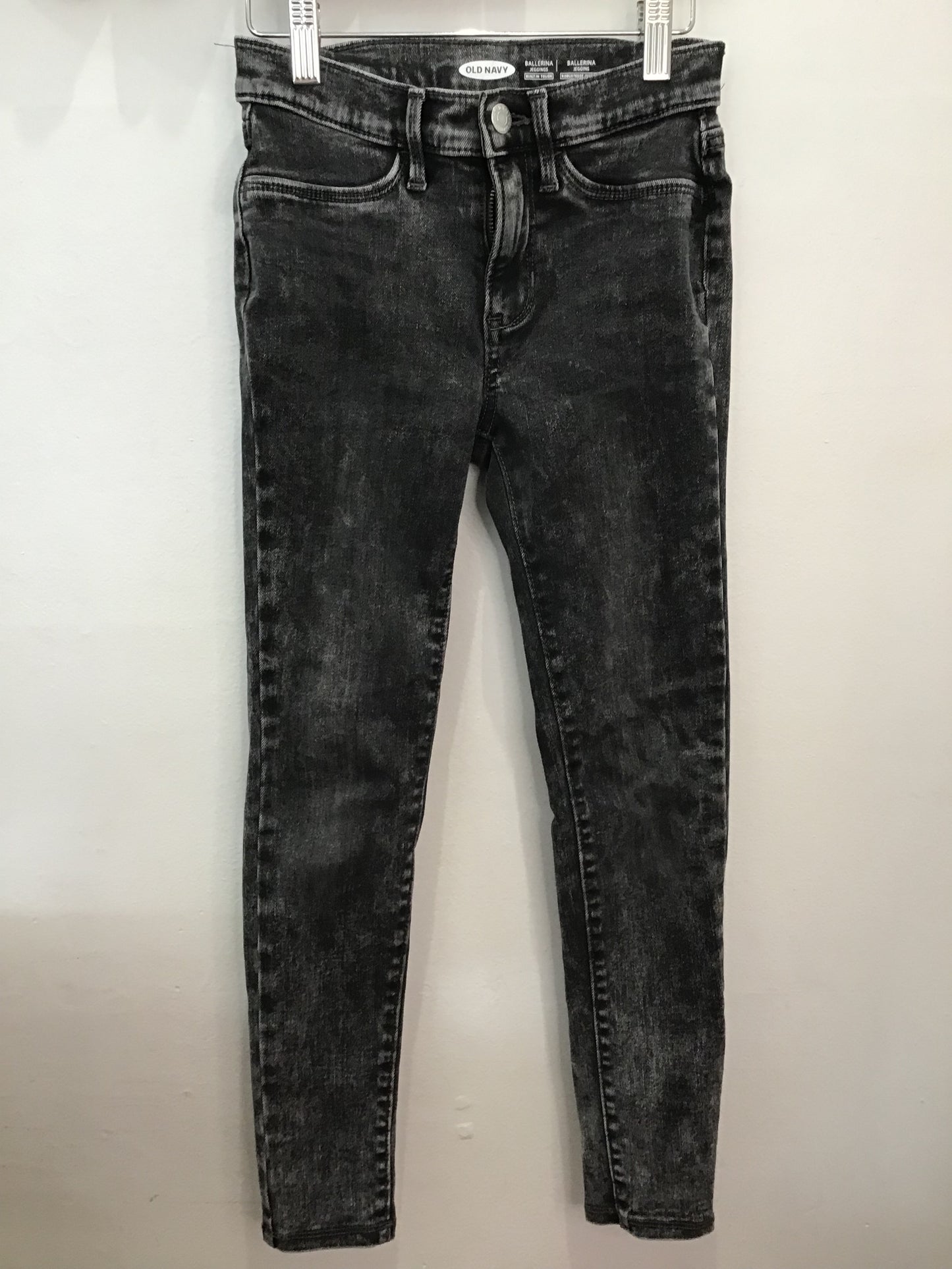 Black acid wash ballerina jeans 10y