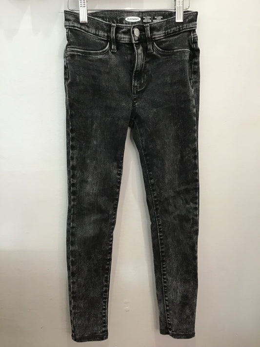 Black acid wash ballerina jeans 10y