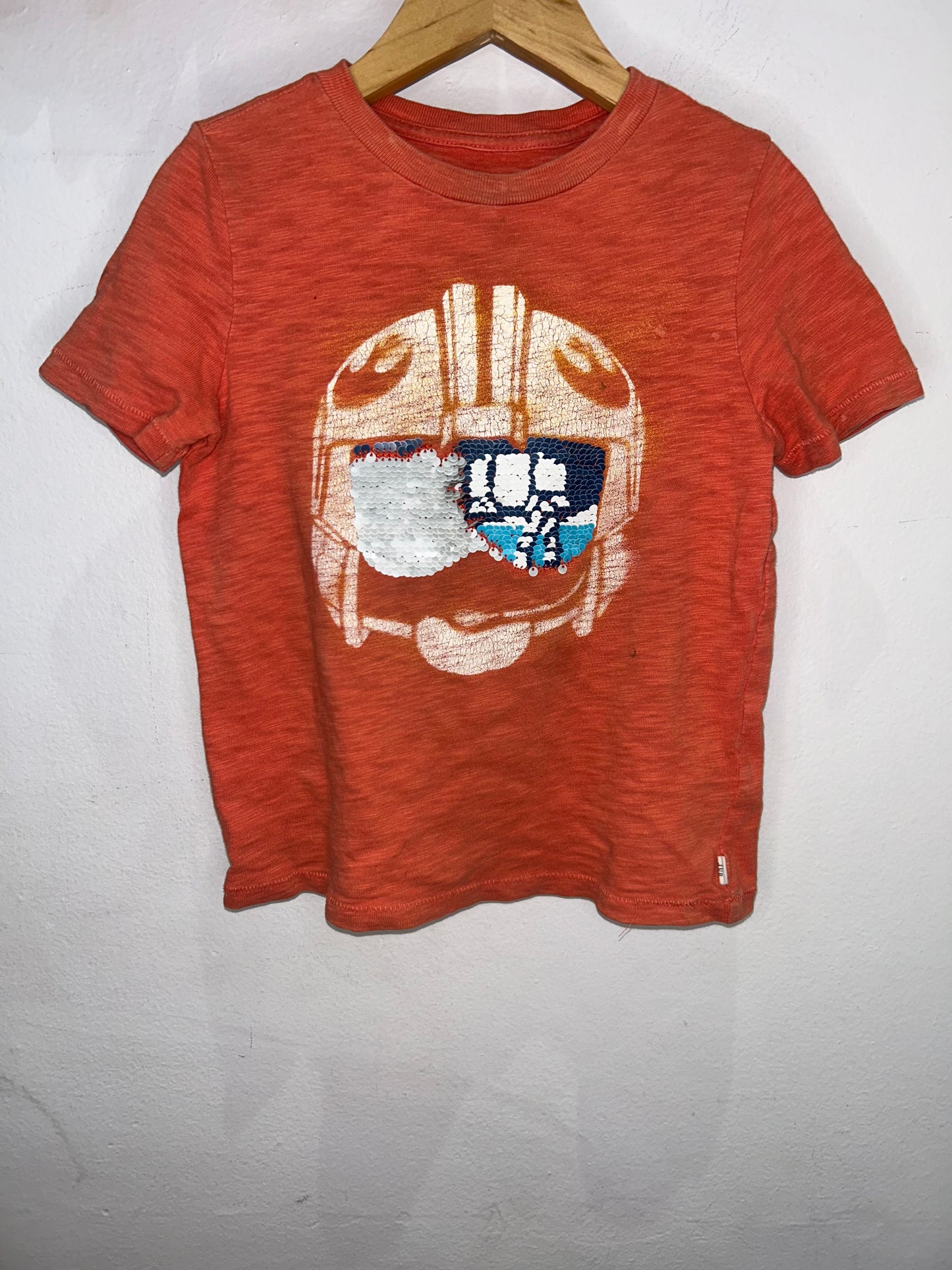 Sequin Darth Vader tee 4-5y
