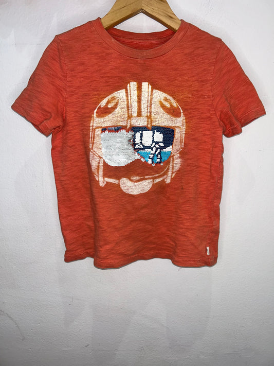 Sequin Darth Vader tee 4-5y