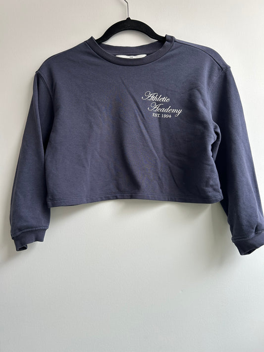 Pullover crop grey 8-9y