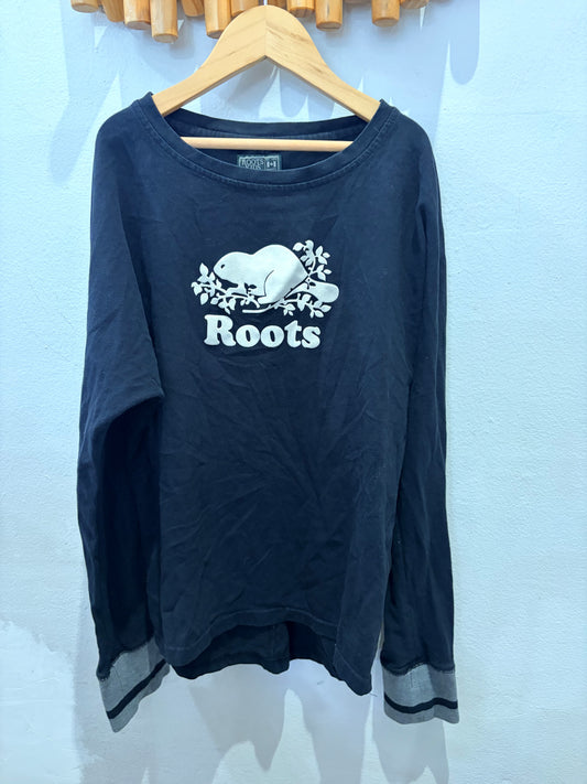 Roots black longsleeve 13-14y