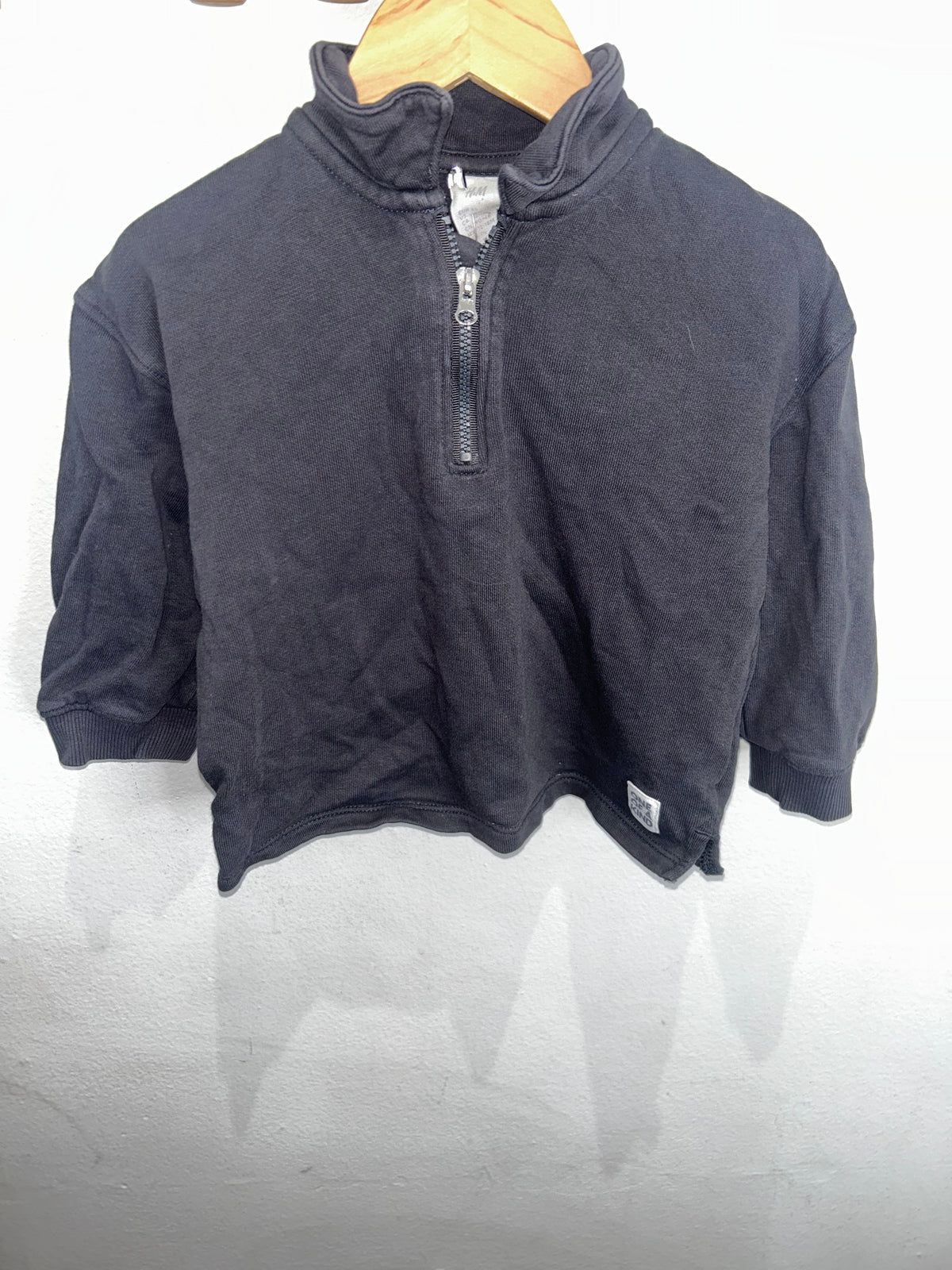 Grey quarter zip 12-18m