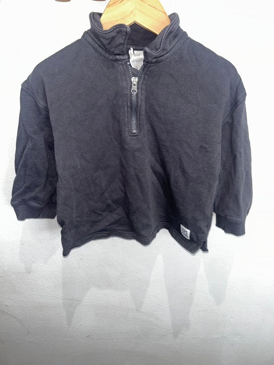 Grey quarter zip 12-18m