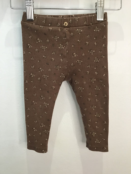 Pants brown bouquet 9-12m