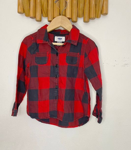 Red checkered shirt 3y