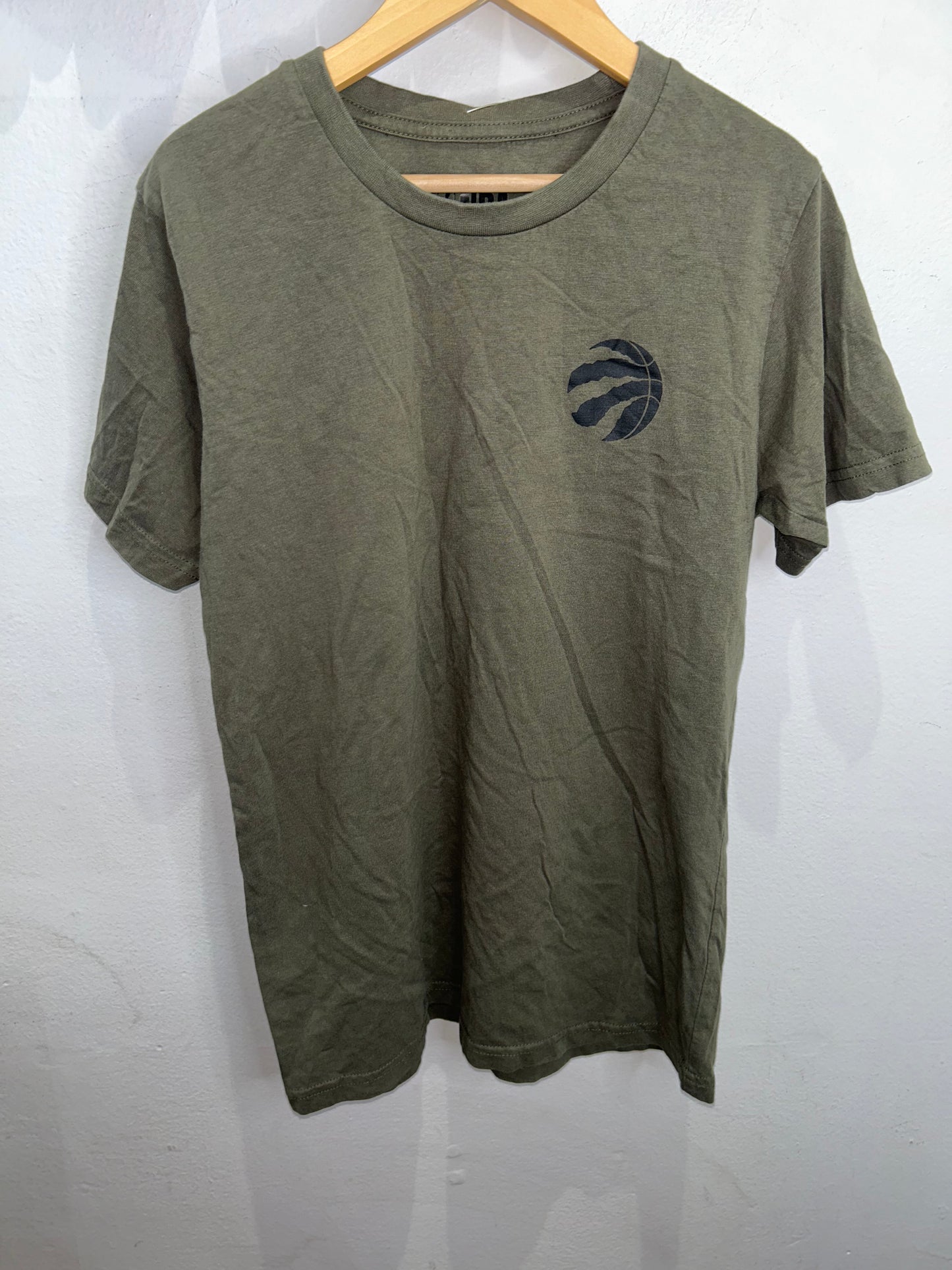 Olive Raptors tee 12-14y