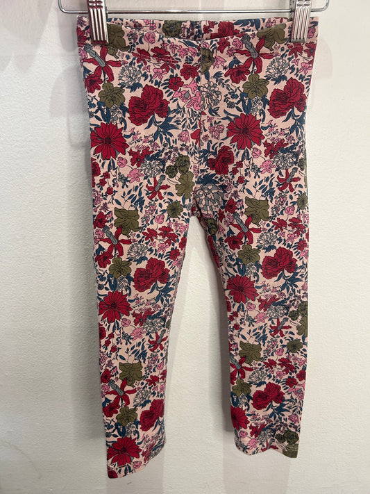 Bold flowers thick leggings 2-3y