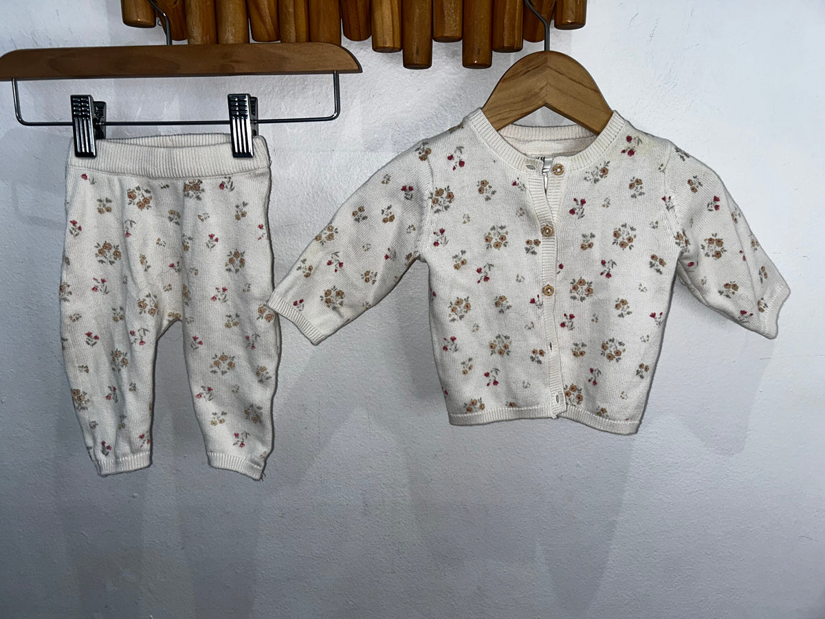 Floral sweater set 1-2m
