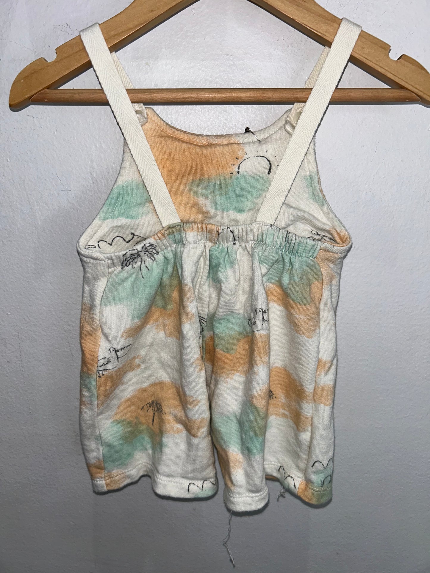 Camels shorty romper 3-6m