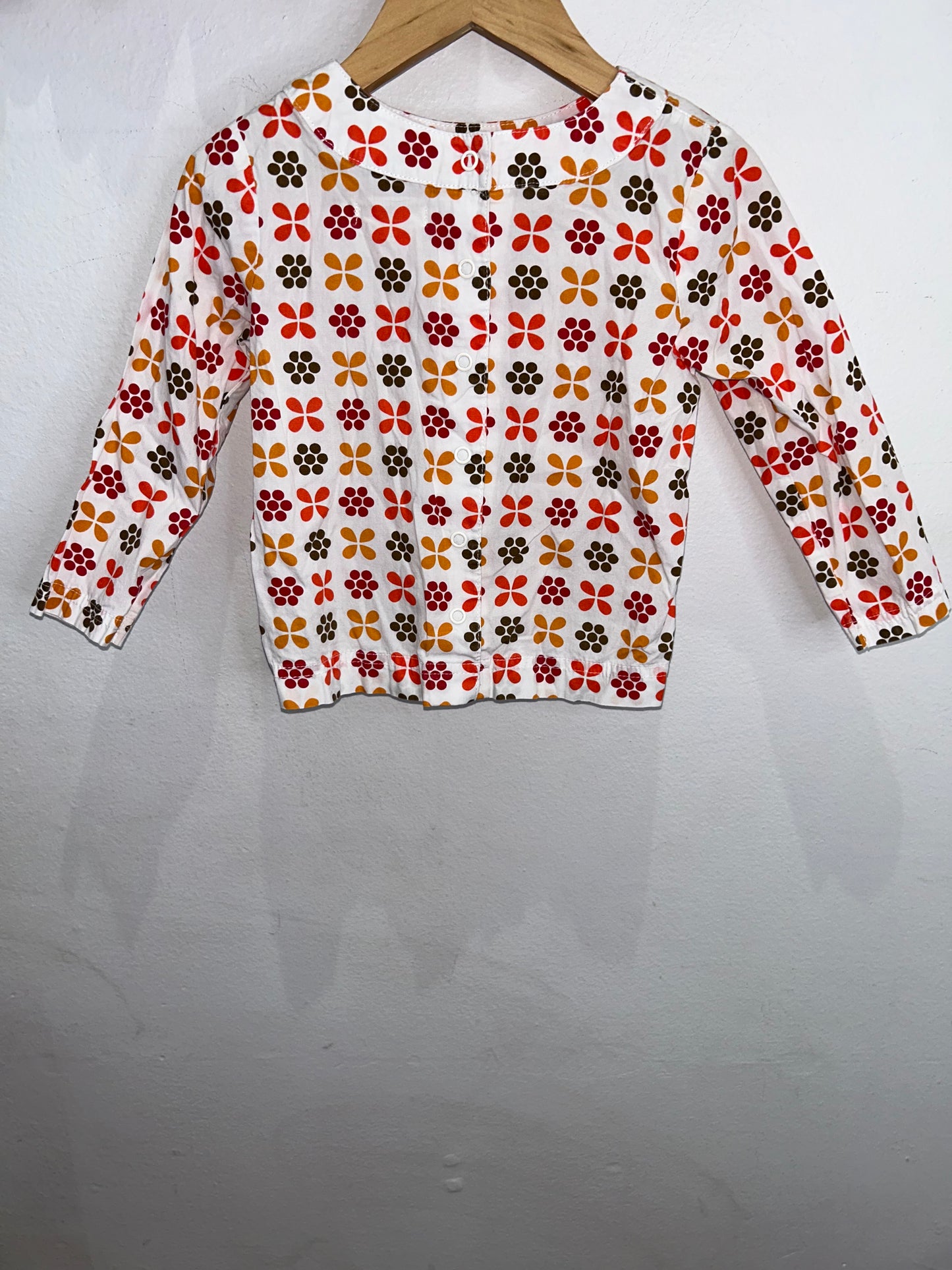 Geo flowers blouse 18-24m