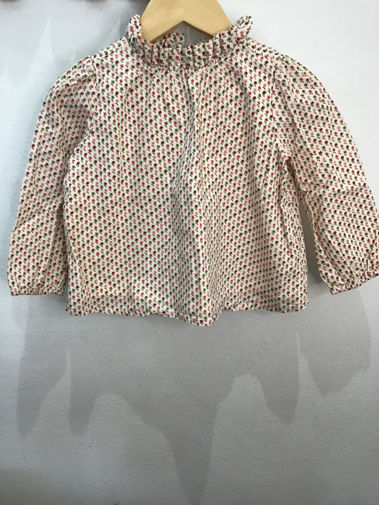 Blouse little flowers poplin 12-18m