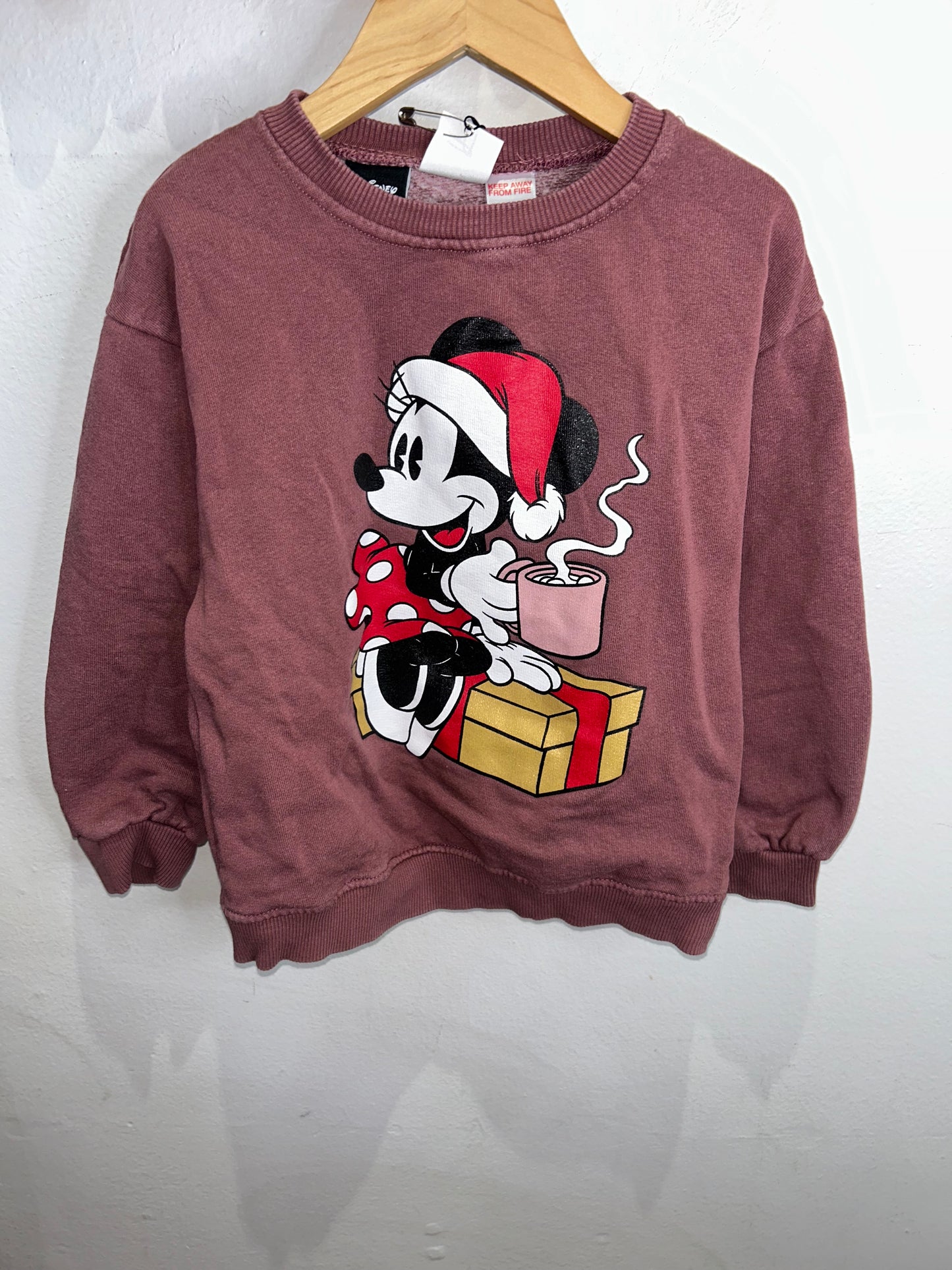 Minnie Christmas pullover 5-6y*