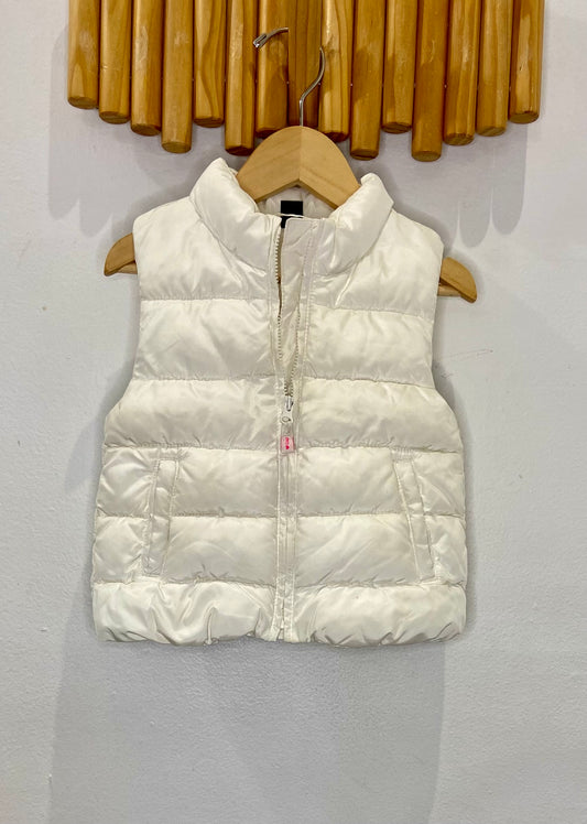 White puffer vest 2y