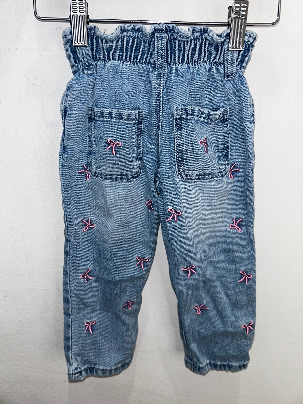 Bows pullon jeans 12-18m